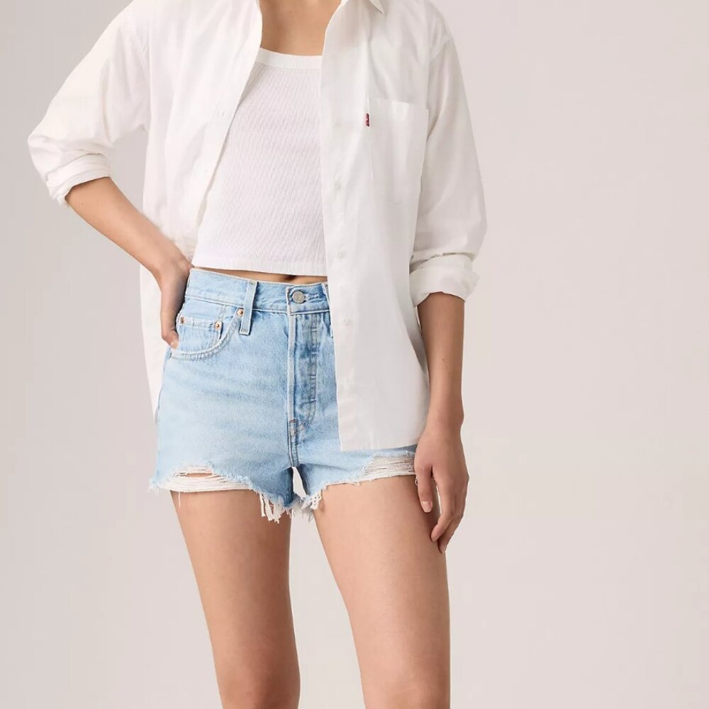 Levi’s 501 Original Cutoff Denim Shorts | Light Wash